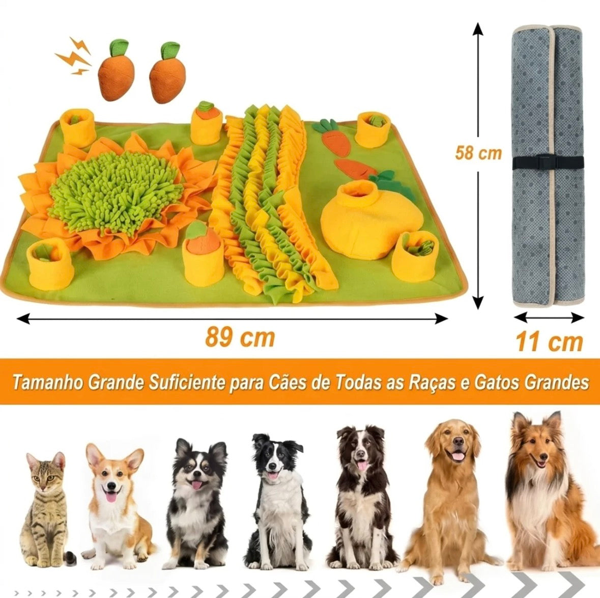 Tapete de Fuçar Grande — Farejamento Natural para Cães
