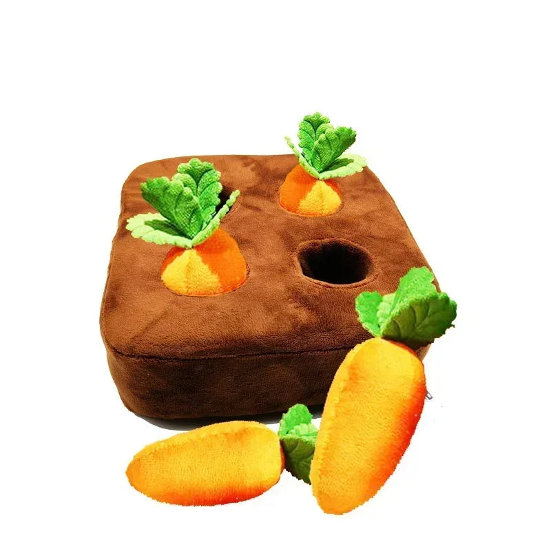 Tapete de Fuçar com Cenouras — Estimulação Sensorial para Cães