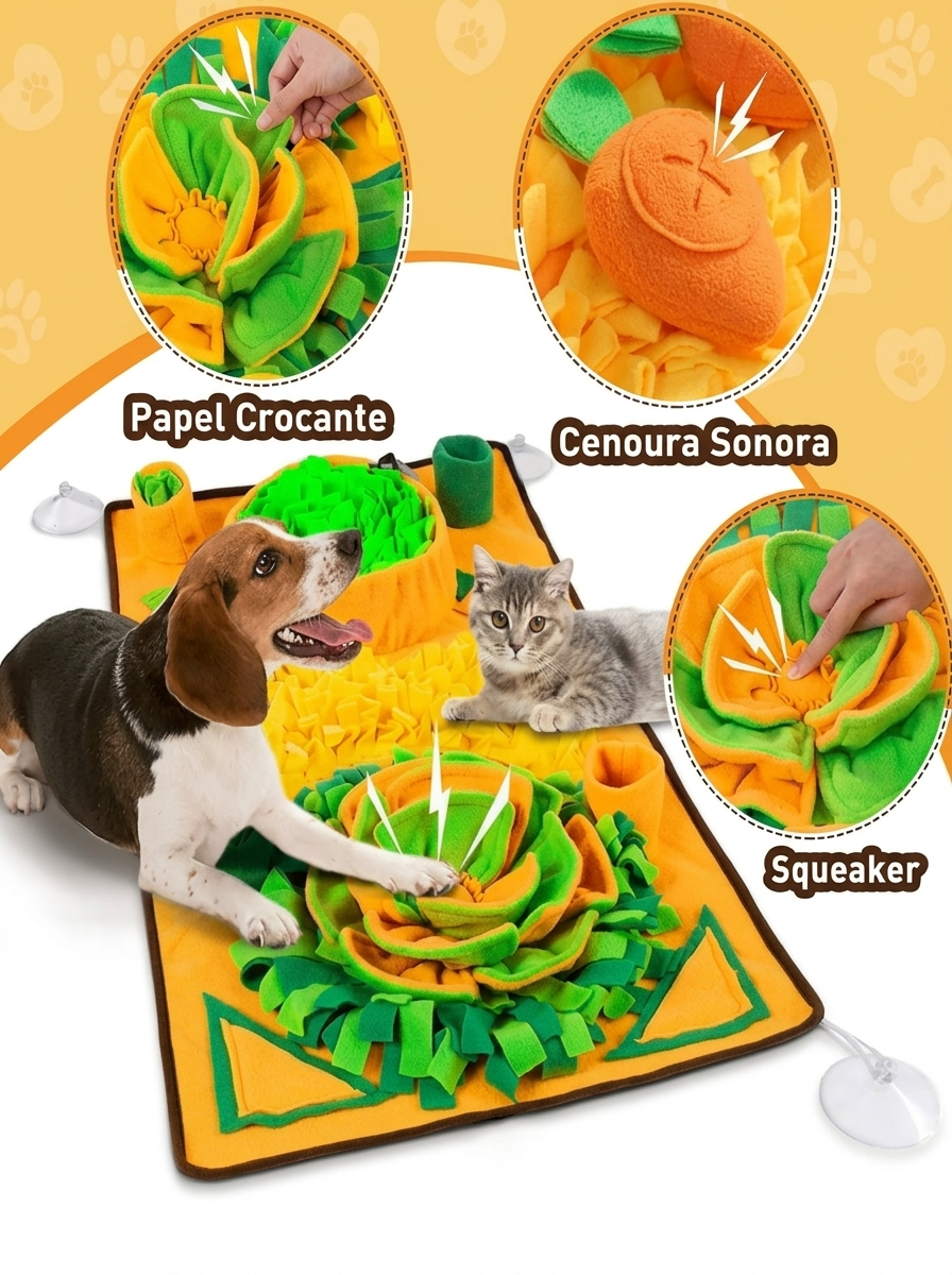 Tapete de Fuçar Grande — Farejamento Natural para Cães